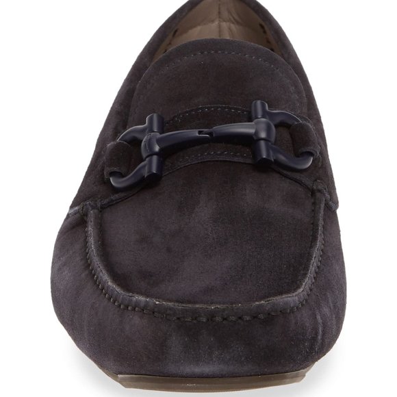 Salvatore Ferragamo Blue Suede Parigi Drivers main image 4